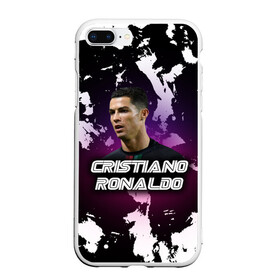 Чехол для iPhone 7Plus/8 Plus матовый с принтом Cristiano Ronaldo , Силикон | Область печати: задняя сторона чехла, без боковых панелей | cristiano | cristiano ronaldo | ronaldo | криштиану роналду | криштиану роналду душ сантуш авейру | португалия | ювентус