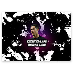 Поздравительная открытка с принтом Cristiano Ronaldo , 100% бумага | плотность бумаги 280 г/м2, матовая, на обратной стороне линовка и место для марки
 | cristiano | cristiano ronaldo | ronaldo | криштиану роналду | криштиану роналду душ сантуш авейру | португалия | ювентус