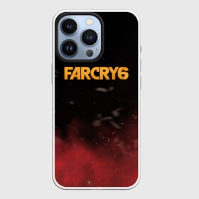 Чехол для iPhone 13 Pro с принтом Far Cry 6 ,  |  | far cry 6 | дым | игра | лого | надпись | частицы