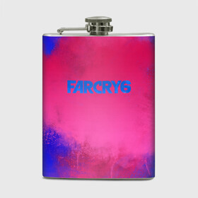 Фляга с принтом Far Cry 6 , металлический корпус | емкость 0,22 л, размер 125 х 94 мм. Виниловая наклейка запечатывается полностью | far cry 6 | дым | игра | лого | надпись | частицы