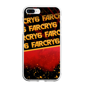 Чехол для iPhone 7Plus/8 Plus матовый с принтом Far Cry 6 , Силикон | Область печати: задняя сторона чехла, без боковых панелей | far cry 6 | дым | игра | капли | лого | надпись | частицы