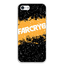 Чехол для iPhone 5/5S матовый с принтом Far Cry 6 , Силикон | Область печати: задняя сторона чехла, без боковых панелей | far cry 6 | игра | капли | лого | надпись | снег | частицы