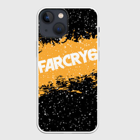 Чехол для iPhone 13 mini с принтом Far Cry 6 ,  |  | far cry 6 | игра | капли | лого | надпись | снег | частицы