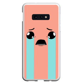 Чехол для Samsung S10E с принтом Crying Isaac , Силикон | Область печати: задняя сторона чехла, без боковых панелей | Тематика изображения на принте: binding | game | games | hell | isaac | the binding of isaac | ад | жертвоприношение исаака | игра | игры | исаак