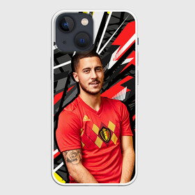 Чехол для iPhone 13 mini с принтом Эден Азар ,  |  | Тематика изображения на принте: eden hazard | бельгия | игра | полузащитник | реал | футбол | эден азар