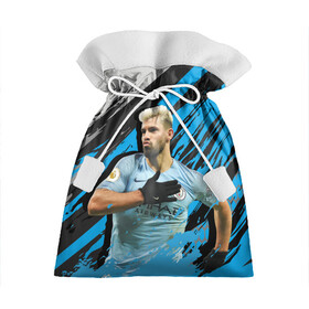 Подарочный 3D мешок с принтом Серхио Агуэро , 100% полиэстер | Размер: 29*39 см | аргентина | кун | манчестер сити | нападающий | футбол