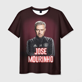 Мужская футболка 3D с принтом Жозе Моуринью , 100% полиэфир | прямой крой, круглый вырез горловины, длина до линии бедер | jose mourinho | жозе моуринью | известные личности | мужчинам | португалия | спорт | спортсмены | тренер | футбол | футболист | хобби