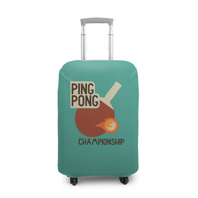Чехол для чемодана 3D с принтом ping-pong , 86% полиэфир, 14% спандекс | двустороннее нанесение принта, прорези для ручек и колес | ping pong | sport | tennis | настольный теннис | пинг понг | ракетка | спорт | теннис