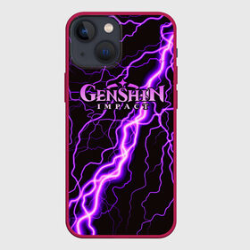 Чехол для iPhone 13 mini с принтом GENSHIN IMPACT МОЛНИЯ НЕОН ,  |  | genshin impact | neon | гениш импакт | генши импакт | геншин импакт | игра | молния | неон