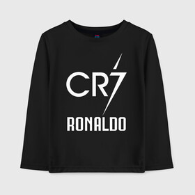 Детский лонгслив хлопок с принтом CR7 Cristiano Ronaldo logo , 100% хлопок | круглый вырез горловины, полуприлегающий силуэт, длина до линии бедер | 7 | champion | cr7 | cristiano ronaldo | fifa | football | football club | juventus | soccer | uefa | игра | криштиану роналду | лига чемпионов | реал мадрид | сборная португалии | спорт | уефа | фифа | фк | футбол | футболь