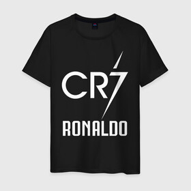 Мужская футболка хлопок с принтом CR7 Cristiano Ronaldo logo , 100% хлопок | прямой крой, круглый вырез горловины, длина до линии бедер, слегка спущенное плечо. | 7 | champion | cr7 | cristiano ronaldo | fifa | football | football club | juventus | soccer | uefa | игра | криштиану роналду | лига чемпионов | реал мадрид | сборная португалии | спорт | уефа | фифа | фк | футбол | футболь