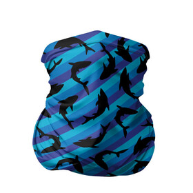 Бандана-труба 3D с принтом Черные акулы паттерн , 100% полиэстер, ткань с особыми свойствами — Activecool | плотность 150‒180 г/м2; хорошо тянется, но сохраняет форму | black | shark | акула | акулы | жители | клыки | море | морские | океан | паттерн | рыба | черные