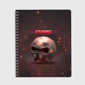 Тетрадь с принтом The Binding of Isaac | Жертвоприношение Исаака (Z) , 100% бумага | 48 листов, плотность листов — 60 г/м2, плотность картонной обложки — 250 г/м2. Листы скреплены сбоку удобной пружинной спиралью. Уголки страниц и обложки скругленные. Цвет линий — светло-серый
 | binding isaac | binding of isaac | the binding of isaac | голос бога | жертвоприношение исаака | исаак | компьютерная игра | маленький исаак