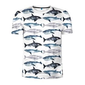 Мужская футболка 3D спортивная с принтом киты , 100% полиэстер с улучшенными характеристиками | приталенный силуэт, круглая горловина, широкие плечи, сужается к линии бедра | ocean | sea | касатки | киты | море | морские мотивы | морской принт | морской фон | океан | паттерн | рыбы | текстуры