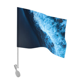 Флаг для автомобиля с принтом море , 100% полиэстер | Размер: 30*21 см | ocean | sea | киты | море | морские мотивы | морской принт | морской фон | океан | рыбы | текстуры