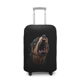 Чехол для чемодана 3D с принтом Собака Chop , 86% полиэфир, 14% спандекс | двустороннее нанесение принта, прорези для ручек и колес | chop | gta 5 | гта 5 | игра | собака | чоп
