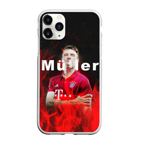 Чехол для iPhone 11 Pro матовый с принтом ТОМАС МЮЛЛЕР / THOMAS MULLER , Силикон |  | Тематика изображения на принте: bayern | football | sport | thomas muller | uefa. | бавария | спорт | томас мюллер | уефа | футбол