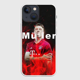 Чехол для iPhone 13 mini с принтом ТОМАС МЮЛЛЕР   THOMAS MULLER ,  |  | bayern | football | sport | thomas muller | uefa. | бавария | спорт | томас мюллер | уефа | футбол