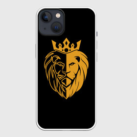 Чехол для iPhone 13 с принтом Король Лев ,  |  | golden lion | голова льва | король африки | король леса | лев | лев (корона на голове) | лев царь зверей | царь зверей