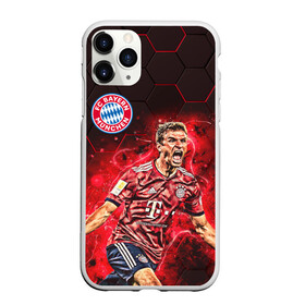 Чехол для iPhone 11 Pro матовый с принтом ТОМАС МЮЛЛЕР / БАВАРИЯ , Силикон |  | bayern | football | sport | thomas muller | uefa. | бавария | спорт | томас мюллер | уефа | футбол