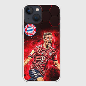 Чехол для iPhone 13 mini с принтом ТОМАС МЮЛЛЕР   БАВАРИЯ ,  |  | bayern | football | sport | thomas muller | uefa. | бавария | спорт | томас мюллер | уефа | футбол