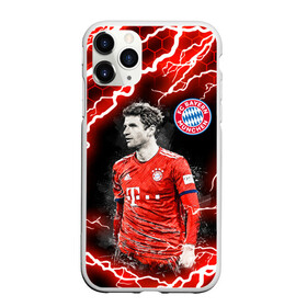 Чехол для iPhone 11 Pro матовый с принтом ТОМАС МЮЛЛЕР / БАВАРИЯ / МОЛНИЯ , Силикон |  | bayern | football | sport | thomas muller | uefa. | бавария | спорт | томас мюллер | уефа | футбол