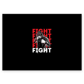 Поздравительная открытка с принтом FIGHT , 100% бумага | плотность бумаги 280 г/м2, матовая, на обратной стороне линовка и место для марки
 | boxing | fight club | mma | ufc | боевые искусства | боец | бои | бойцовский клуб | бокс | боксёр | борьба | воин | единоборства | кикбоксинг | майк тайсон | мма | муай тай | мухаммед али | рукопашный бой | сила