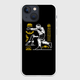 Чехол для iPhone 13 mini с принтом BOXING ,  |  | boxing | fight club | mma | ufc | боевые искусства | боец | бои | бойцовский клуб | бокс | боксёр | борьба | воин | единоборства | кикбоксинг | майк тайсон | мма | муай тай | мухаммед али | рукопашный бой | сила