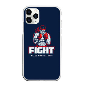 Чехол для iPhone 11 Pro Max матовый с принтом Боксёр , Силикон |  | boxing | fight club | mma | ufc | боевые искусства | боец | бои | бойцовский клуб | бокс | боксёр | борьба | воин | единоборства | кикбоксинг | майк тайсон | мма | муай тай | мухаммед али | рукопашный бой | сила