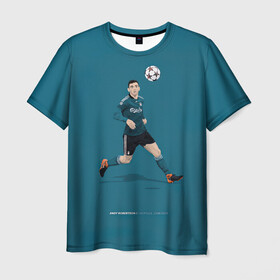 Мужская футболка 3D с принтом Эндрю Робертсон , 100% полиэфир | прямой крой, круглый вырез горловины, длина до линии бедер | Тематика изображения на принте: игра с мячом | ливерпуль | фифа | футбик | футбол | футболист | футболисты | футбольчик