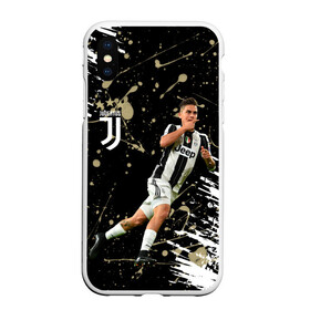 Чехол для iPhone XS Max матовый с принтом Juventus Пауло Дибала , Силикон | Область печати: задняя сторона чехла, без боковых панелей | cr7 | juve | juventus | paulo dybala | ronaldo | пауло дибала | роналдо | ювентус