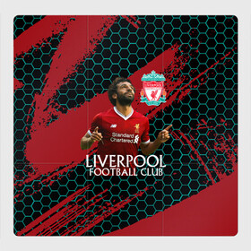 Магнитный плакат 3Х3 с принтом Liverpool Мохамед Салах , Полимерный материал с магнитным слоем | 9 деталей размером 9*9 см | lfc | liverpool | mohamed salah | sport | ynwa | ливерпуль | лфк | мохамед салах | спорт