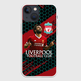 Чехол для iPhone 13 mini с принтом Liverpool: Мохамед Салах. ,  |  | lfc | liverpool | mohamed salah | sport | ynwa | ливерпуль | лфк | мохамед салах | спорт