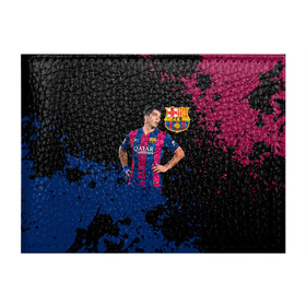 Обложка для студенческого билета с принтом Barcelona: Луис Суарес. , натуральная кожа | Размер: 11*8 см; Печать на всей внешней стороне | Тематика изображения на принте: barca | barcelona | fc barca | luis suarez | барка | барселона | луис суарес