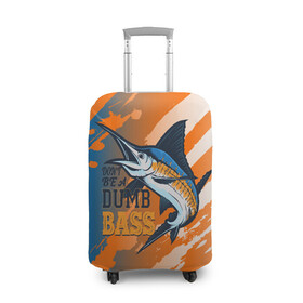 Чехол для чемодана 3D с принтом Туристическая рыбалка , 86% полиэфир, 14% спандекс | двустороннее нанесение принта, прорези для ручек и колес | fish | карп | лето | отдых | поклев | рыба | рыбалка | рыболов | спиннинг | удилище | удочка