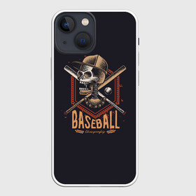 Чехол для iPhone 13 mini с принтом BASEBALL ,  |  | a game | ball | baseball | baseball championship | baseball club | baseball league | bat | competition | sport | team | бейсбол | бейсбольная бита | бейсбольная лига | бейсбольный клуб | бита | игра | мяч | соревнования | спорт | чемпионат по бе