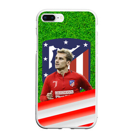 Чехол для iPhone 7Plus/8 Plus матовый с принтом Антуан Гризманн | Antoine Griezmann (+спина) (Z) , Силикон | Область печати: задняя сторона чехла, без боковых панелей | Тематика изображения на принте: antoine griezmann | антуан гризманн | атлетико | барса | барселона | гризман | реал сосьедад | сборная франции