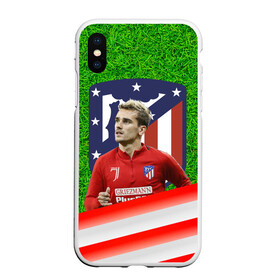 Чехол для iPhone XS Max матовый с принтом Антуан Гризманн | Antoine Griezmann (+спина) (Z) , Силикон | Область печати: задняя сторона чехла, без боковых панелей | antoine griezmann | антуан гризманн | атлетико | барса | барселона | гризман | реал сосьедад | сборная франции