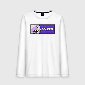 Мужской лонгслив хлопок с принтом COLETTE (ПЛАШКА) , 100% хлопок |  | android | brawl | brawl stars | clash | colette | game | stars | андроид | игра | мобильные игры