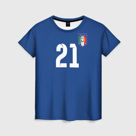 Женская футболка 3D с принтом Andrea Pirlo , 100% полиэфир ( синтетическое хлопкоподобное полотно) | прямой крой, круглый вырез горловины, длина до линии бедер | andrea pirlo | football | juventus | pirlo | vdkarsvet | андреа пирло | пирло | футбол | ювентус
