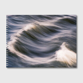 Альбом для рисования с принтом Море волнуется , 100% бумага
 | матовая бумага, плотность 200 мг. | вода | волны | море | морская волна | океан | цвет заката