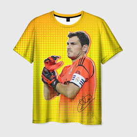Мужская футболка 3D с принтом Iker Casillas , 100% полиэфир | прямой крой, круглый вырез горловины, длина до линии бедер | casillas | football | iker | iker casillas | porto | real | real madrid | vdkarsvet | икер | икер касильяс | касильяс | потру | реал | реал мадрид | футбол