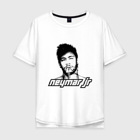 Мужская футболка хлопок Oversize с принтом Neymar Jr. , 100% хлопок | свободный крой, круглый ворот, “спинка” длиннее передней части | brasil | brazil | football | france | neymar | psg | sport | бразилия | гол | кубок | мяч | неймар | псж | спорт | франция | футбол | футболист | чемпион