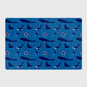Магнитный плакат 3Х2 с принтом Подводный мир , Полимерный материал с магнитным слоем | 6 деталей размером 9*9 см | Тематика изображения на принте: whale | акулы | кит | киты | медуза | медузы | море | морские | океан | паттерн | подводный | скаты | черепаха | черепахами