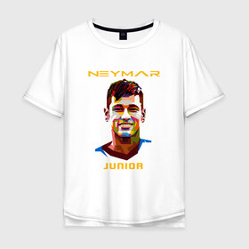 Мужская футболка хлопок Oversize с принтом Neymar Junior , 100% хлопок | свободный крой, круглый ворот, “спинка” длиннее передней части | brasil | brazil | football | france | neymar | psg | sport | бразилия | гол | кубок | мяч | неймар | псж | спорт | франция | футбол | футболист | чемпион