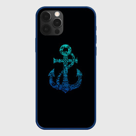 Чехол для iPhone 12 Pro с принтом Navy. Anchor , силикон | область печати: задняя сторона чехла, без боковых панелей | anchor | fish | gradient | marine | mermaid | navy | ocean | octopus | sailor | sea | shark | ship | skull | treasure | whale | акула | градиент | кит | корабль | море | морской | моряк | океан | осьминог | русалка | рыба | сокровище | 