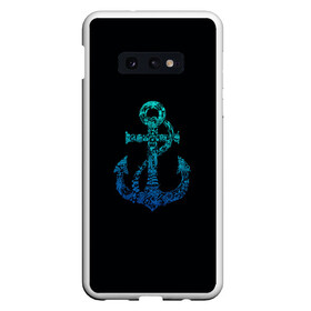 Чехол для Samsung S10E с принтом Navy. Anchor , Силикон | Область печати: задняя сторона чехла, без боковых панелей | anchor | fish | gradient | marine | mermaid | navy | ocean | octopus | sailor | sea | shark | ship | skull | treasure | whale | акула | градиент | кит | корабль | море | морской | моряк | океан | осьминог | русалка | рыба | сокровище | 