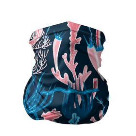 Бандана-труба 3D с принтом Подводный мир , 100% полиэстер, ткань с особыми свойствами — Activecool | плотность 150‒180 г/м2; хорошо тянется, но сохраняет форму | colorful | coral | deep | sea | seamless | seaweed | водоросли | глубокий | коралл | красочный | паттерн | подводный мир