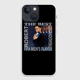 Чехол для iPhone 13 mini с принтом Роберт Левандовски ,  |  | ball | championship | football | league | man | sport | лига | мужчина | мяч | спорт | футбол | чемпионат