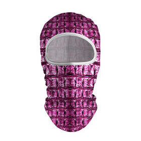 Балаклава 3D с принтом Pink Alligator , 100% полиэстер, ткань с особыми свойствами — Activecool | плотность 150–180 г/м2; хорошо тянется, но при этом сохраняет форму. Закрывает шею, вокруг отверстия для глаз кайма. Единый размер | alligator | crocodile | leather | scales | skin